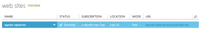 ASP.Net Web Site SQL Server Database