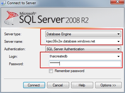ASP.Net Web Site SQL Server Database