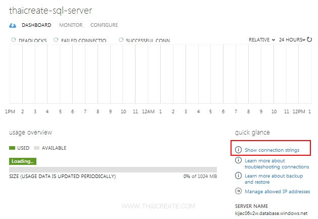 ASP.Net Web Site SQL Server Database