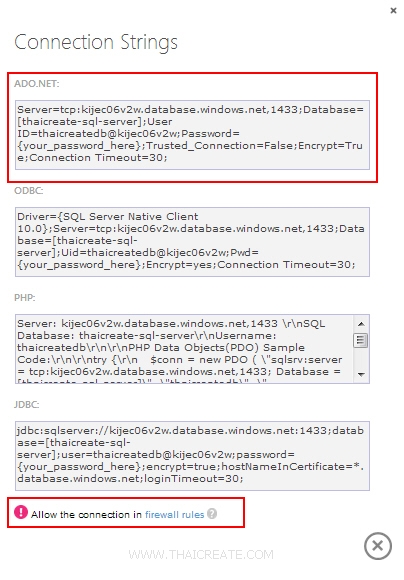 ASP.Net Web Site SQL Server Database