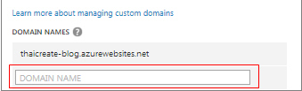 Windows Azure Web Site Custom Domain