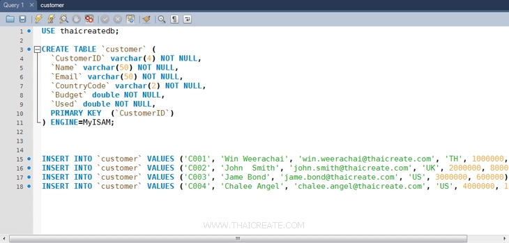 MySQL บน Windows Azure ด้วย MySQL Workbench