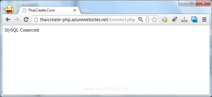 Windows Azure Web Site PHP Connect MySQL