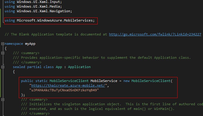 Windows Store App Azure Mobile Services Windows Store App Azure Mobile Services