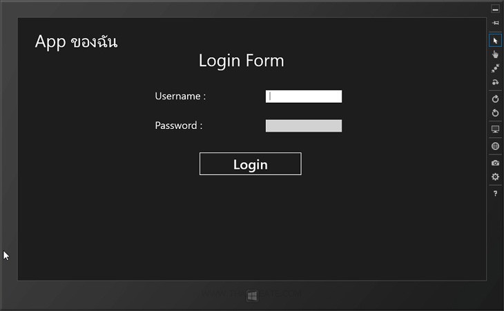 Windows Store App : Login User Password