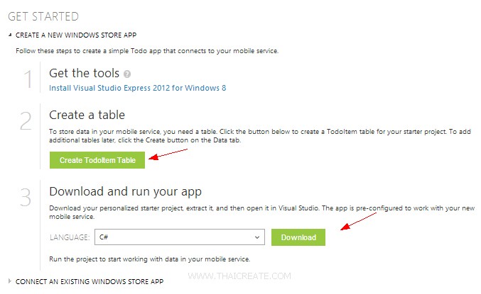 Azure Mobile Services Windows Store App