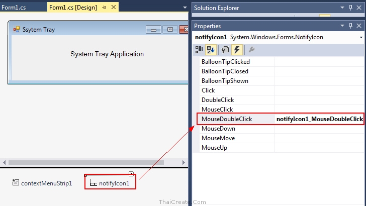 Windows Form Application and System Tray Icon