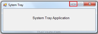 Windows Form Application and System Tray Icon