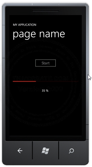 Windows Phone and ProgressBar Thread