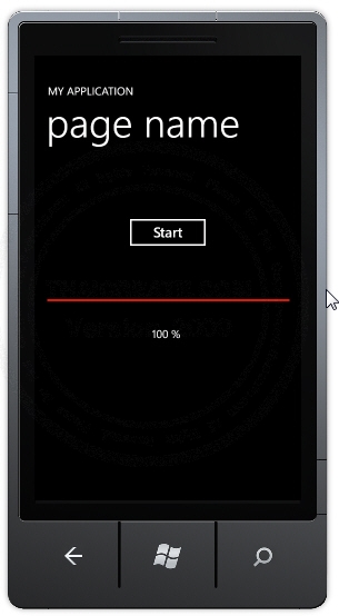 Windows Phone and ProgressBar Thread