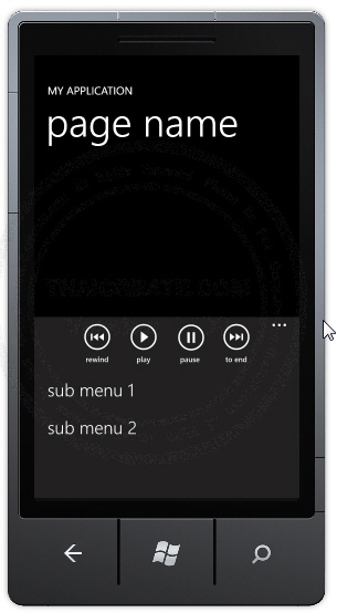 Windows Phone ApplicationBar