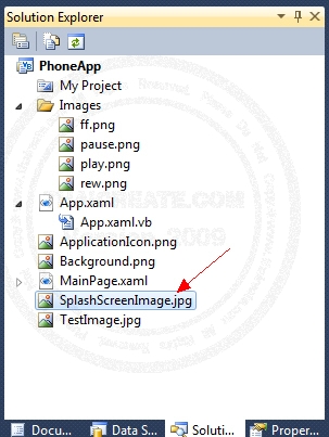 Windows Phone  SplashScreenImage, ApplicationIcon and Background