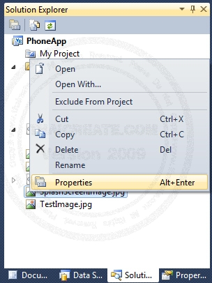 Windows Phone  SplashScreenImage, ApplicationIcon and Background