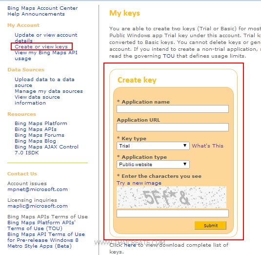 Windows Phone and Bing Map Windows Phone and Bing Map
