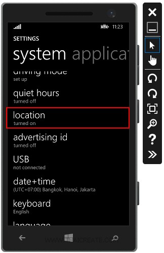 Windows Phone and Bing Map Marking Location