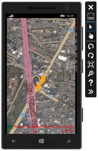 Windows Phone and Bing Map Marking Location