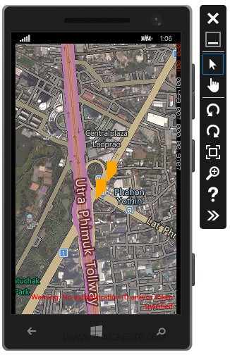 Windows Phone and Bing Maps Pushpin Location from JSON (PHP/MySQL)