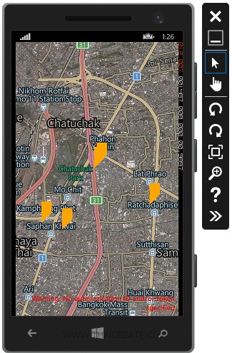Windows Phone and Bing Maps Pushpin Location from JSON (PHP/MySQL)
