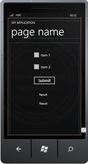 CheckBox - Windows Phone Controls