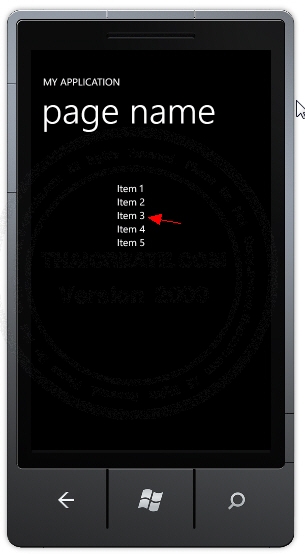 ListBox - Windows Phone Controls ListBox - Windows Phone Controls