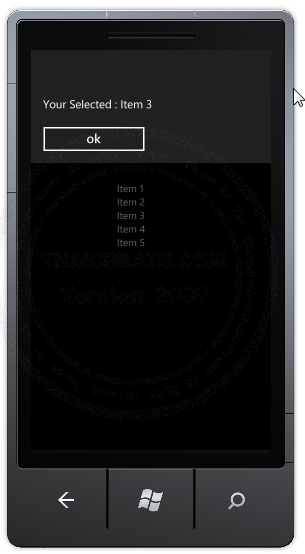 ListBox - Windows Phone Controls ListBox - Windows Phone Controls
