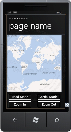 Map - Windows Phone Controls