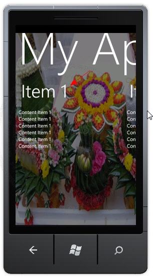 Panorama - Windows Phone Controls