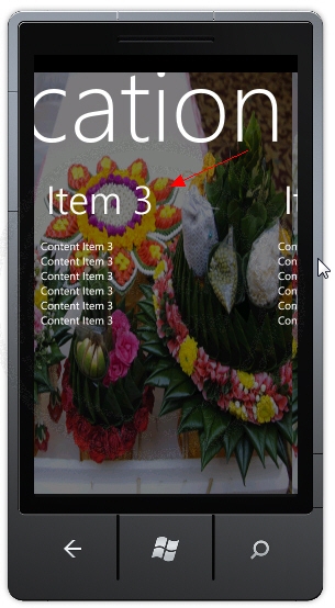 Panorama - Windows Phone Controls
