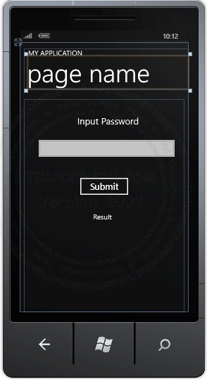 PasswordBox - Windows Phone Controls