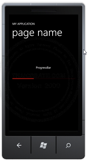ProgressBar - Windows Phone Controls ProgressBar - Windows Phone Controls