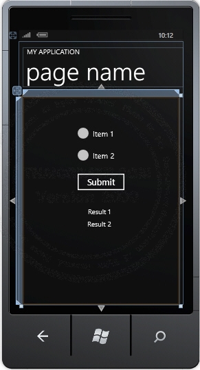 RadioButton - Windows Phone Controls