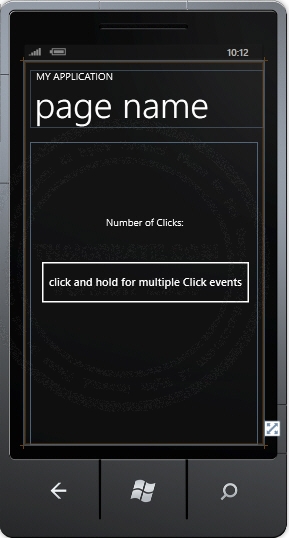 RepeatButton - Windows Phone Controls