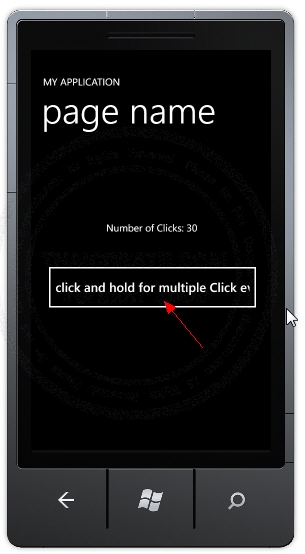 RepeatButton - Windows Phone Controls