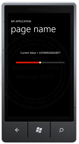 Slider - Windows Phone Controls Slider - Windows Phone Controls