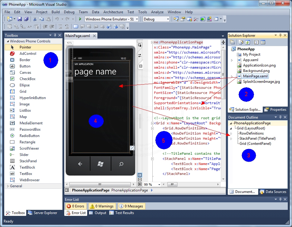 Windows Phone Create New Project Windows Phone Create New Project