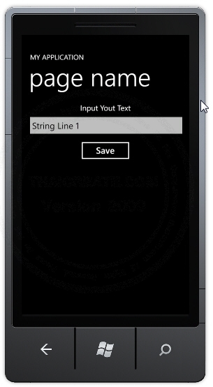 Windows Phone Create and Write Text File In  Isolated Storage