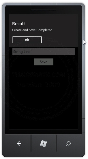 Windows Phone Create and Write Text File In  Isolated Storage