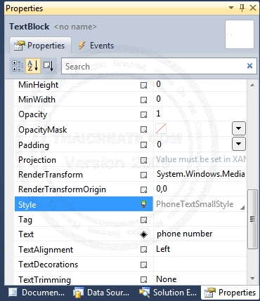 Windows Phone Custom Style Windows Phone Custom Style