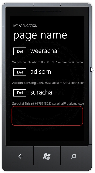 Windows Phone Delete data in Web Server Windows Phone Delete data in Web Server
