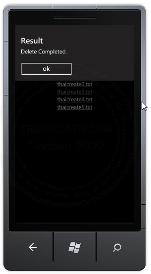 Windows Phone Delete / Remove File In Isolated Storage Windows Phone Delete / Remove File In Isolated Storage