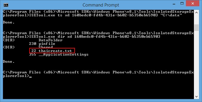 Windows Phone 8 and Isolated Storage (Settings , Files and folders)