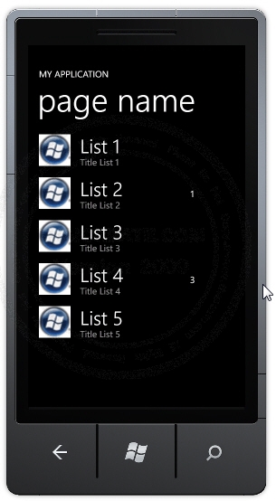 Windows Phone ListView Multiple Column