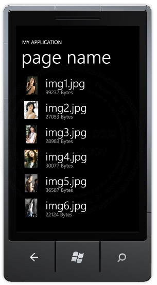 Windows Phone ListBox Image Binding and Resource from Isolated Storage Windows Phone ListBox Image Binding and Resource from Isolated Storage