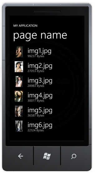 Windows Phone ListBox  Image Binding and Resource from Isolated Storage