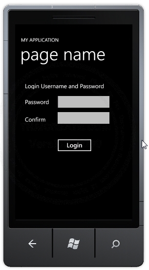Windows Phone Login Username and Password Windows Phone Login Username and Password