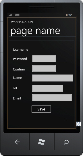 Windows Phone Login Username and Password