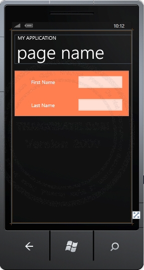 Margin Property Silverlight Page, Windows Phone