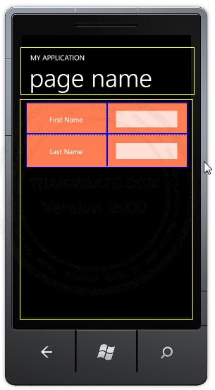 Margin Property Silverlight Page, Windows Phone Margin Property Silverlight Page, Windows Phone