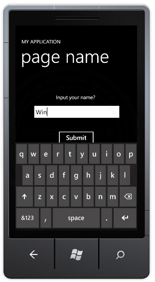 Windows Phone MessageBox Interface