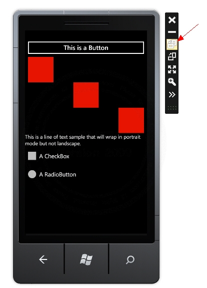 Windows Phone Orientations Landscape